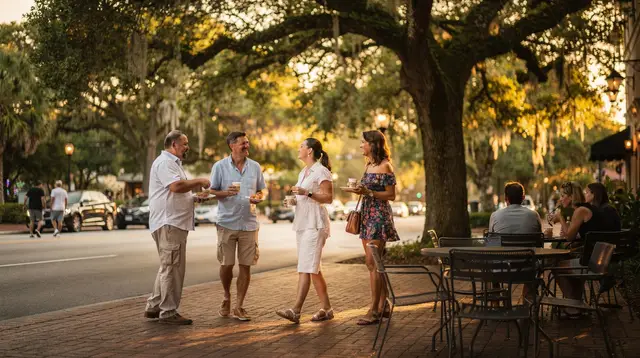 Winter Park food and wine walk: Park Avenue on foot